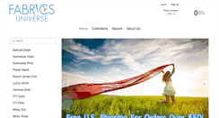 Desktop Screenshot of fabricsuniverse.com